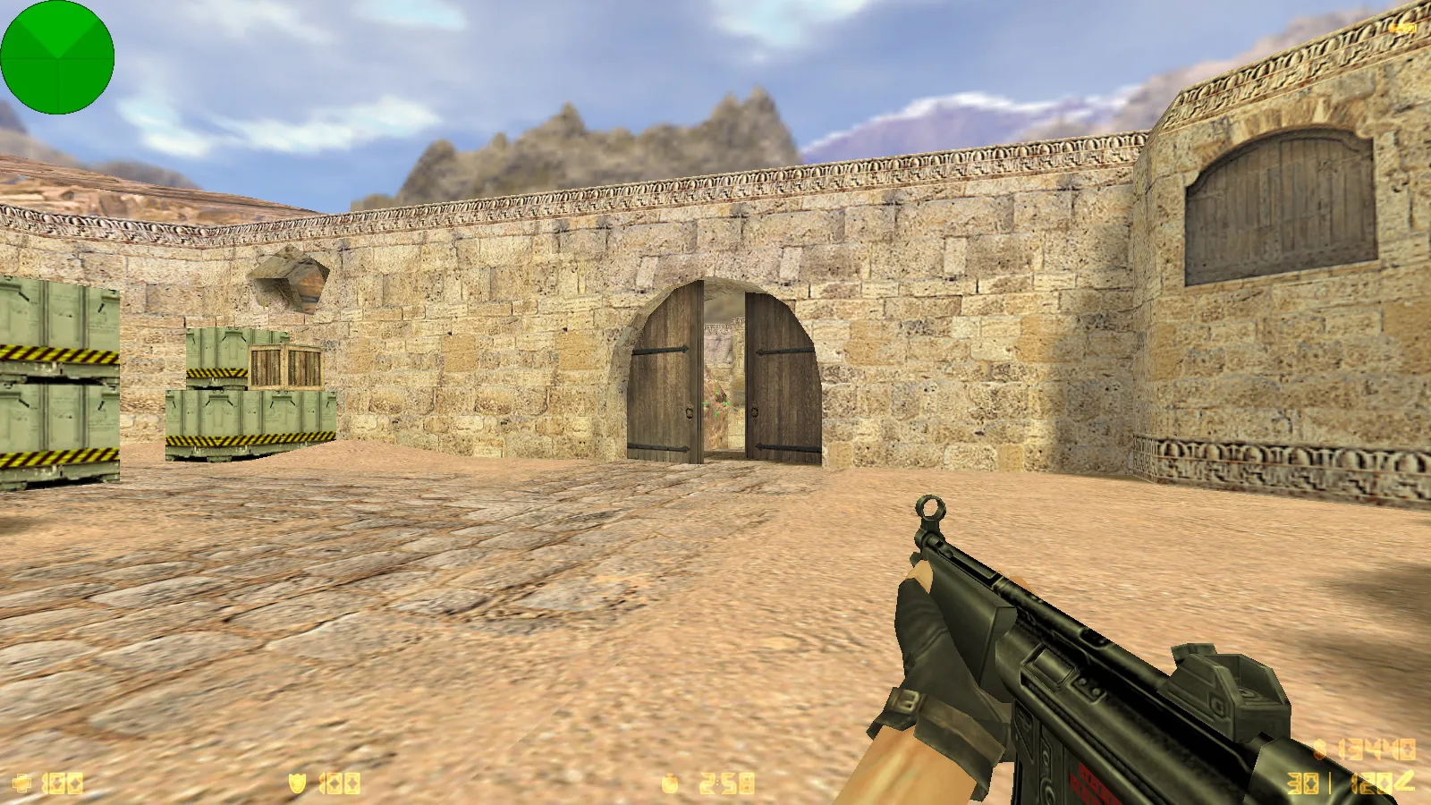 Скриншот  CS 1.6 от Demix: черное меню, новые перчатки и оптимизированный config.cfg