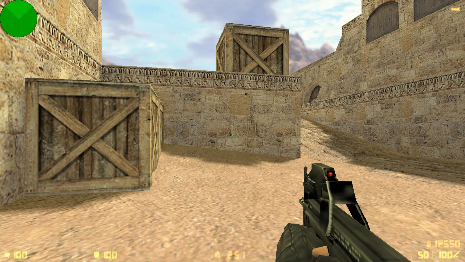 Скриншот  CS 1.6 от Demix: черное меню, новые перчатки и оптимизированный config.cfg