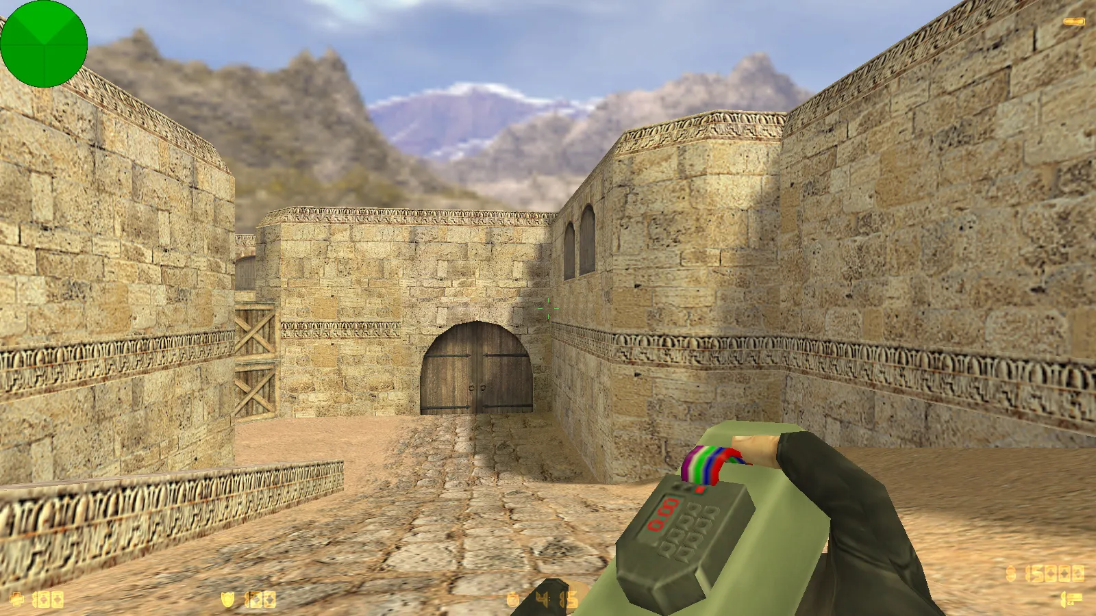 Скриншот  CS 1.6 от Demix: черное меню, новые перчатки и оптимизированный config.cfg