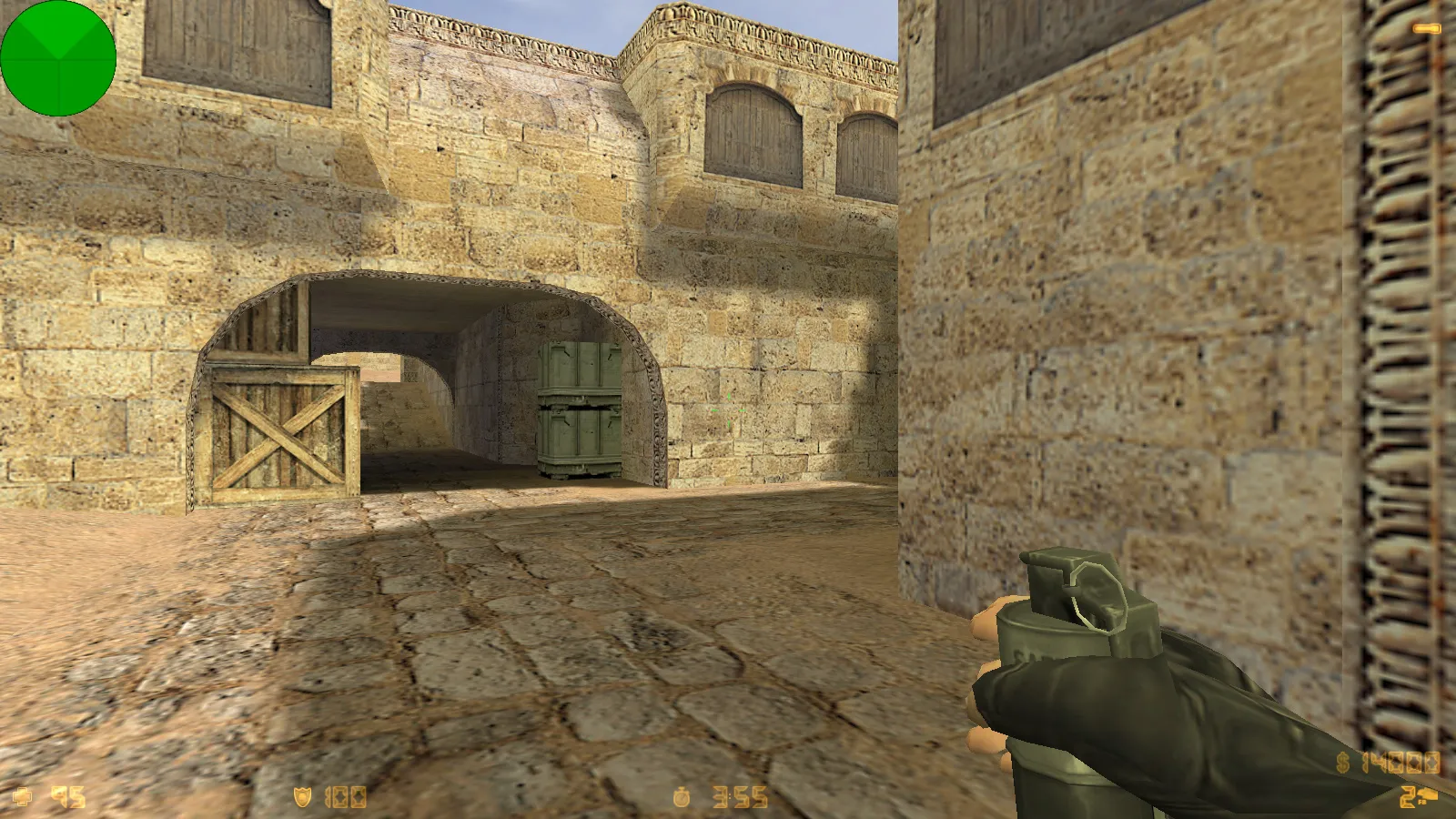 Скриншот  CS 1.6 от Demix: черное меню, новые перчатки и оптимизированный config.cfg