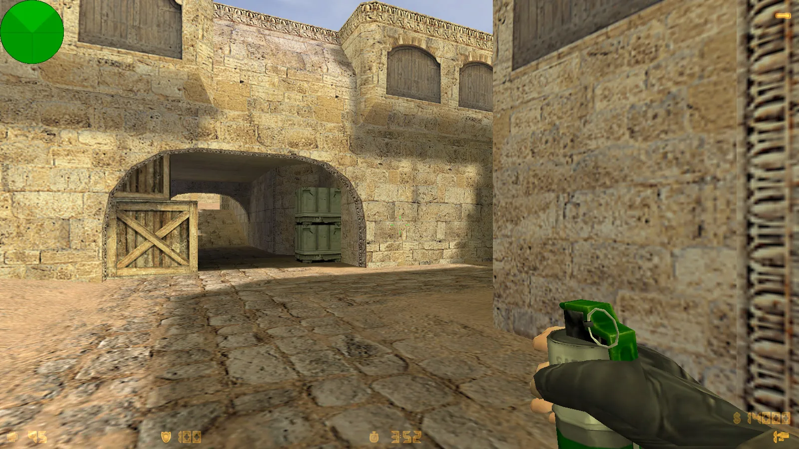 Скриншот  CS 1.6 от Demix: черное меню, новые перчатки и оптимизированный config.cfg