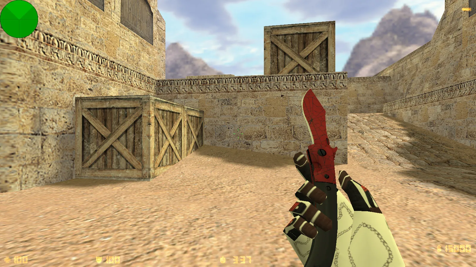 Скриншот CS 1.6 от Detrick: блогерская сборка с 5 апгрейдами, оружием v_/p_/w_ моделями, темной темой и оптимизированным конфигом