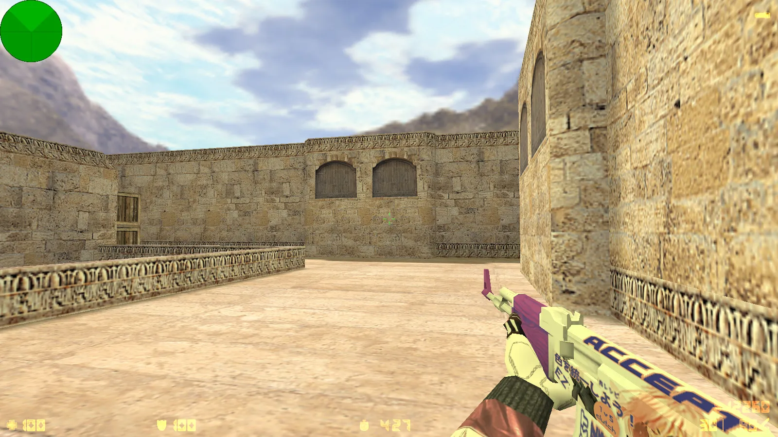 Скриншот CS 1.6 от Detrick: блогерская сборка с 5 апгрейдами, оружием v_/p_/w_ моделями, темной темой и оптимизированным конфигом