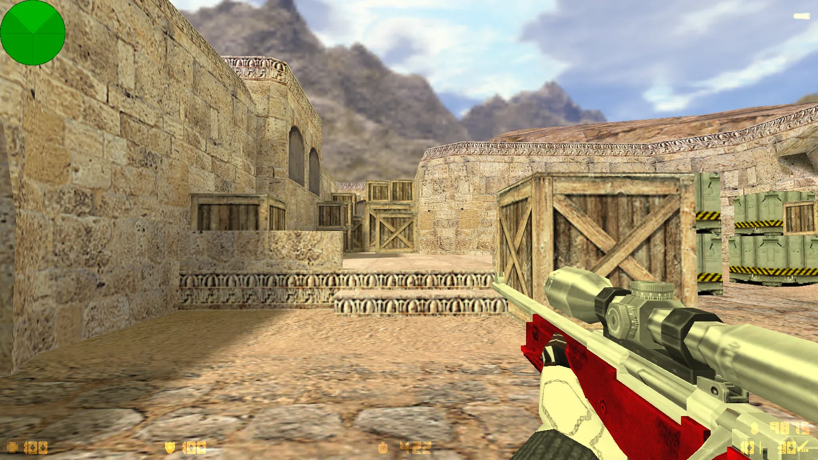 Скриншот  CS 1.6 от Detrick: блогерская сборка с 5 апгрейдами, оружием v_/p_/w_ моделями, темной темой и оптимизированным конфигом