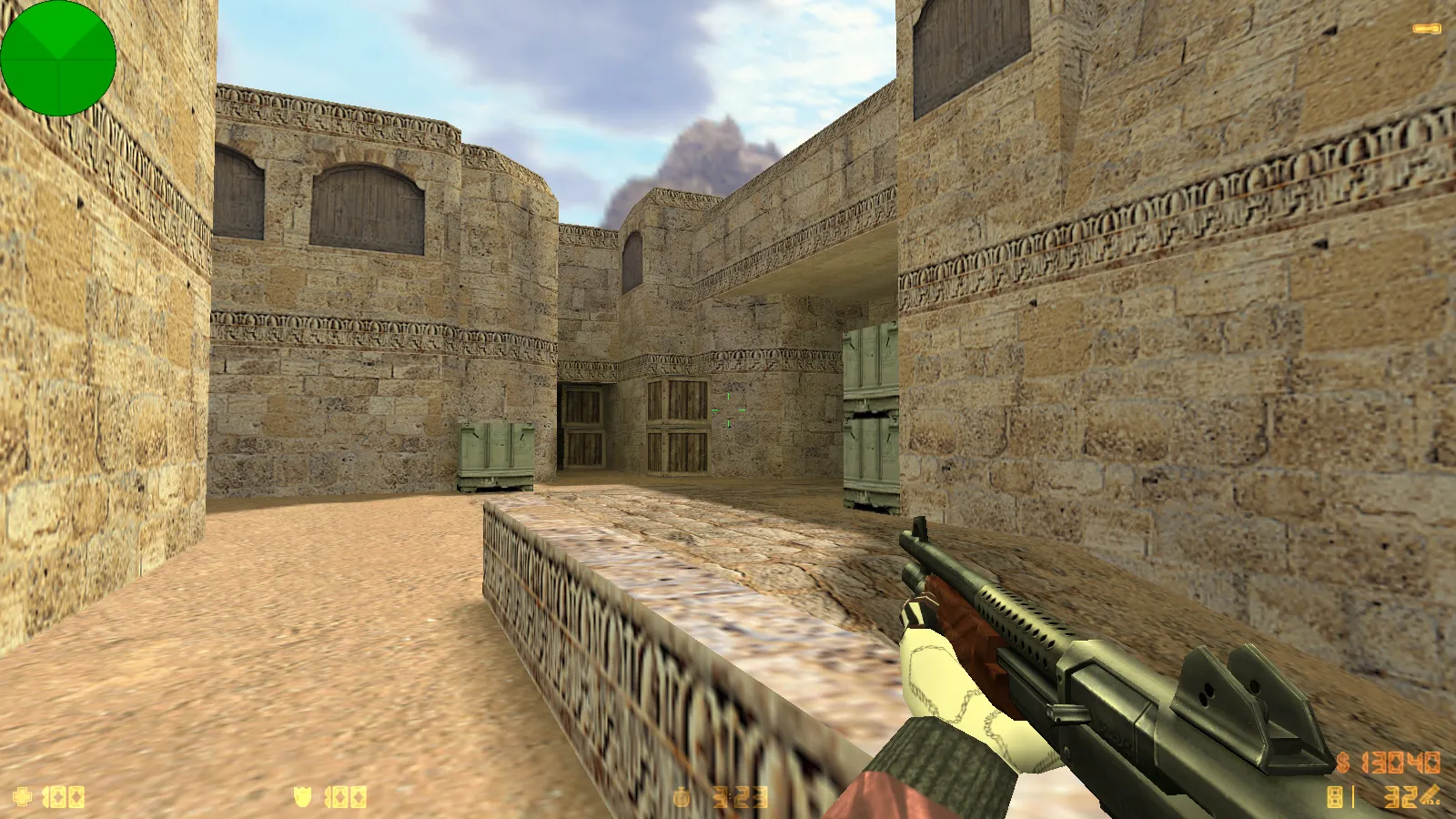 Скриншот  CS 1.6 от Detrick: блогерская сборка с 5 апгрейдами, оружием v_/p_/w_ моделями, темной темой и оптимизированным конфигом