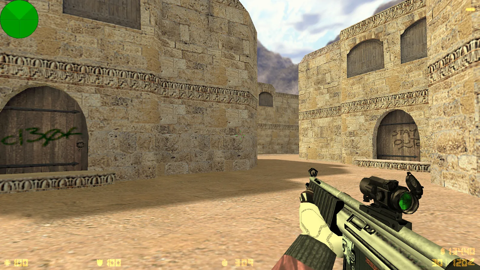 Скриншот  CS 1.6 от Detrick: блогерская сборка с 5 апгрейдами, оружием v_/p_/w_ моделями, темной темой и оптимизированным конфигом