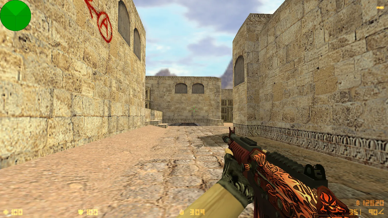 Скриншот  CS 1.6 от Dmitriy Pozzitiv: блогерская сборка с 6 улучшениями, 30 скинов оружия, звуками, темой меню и оптимизированным конфигом