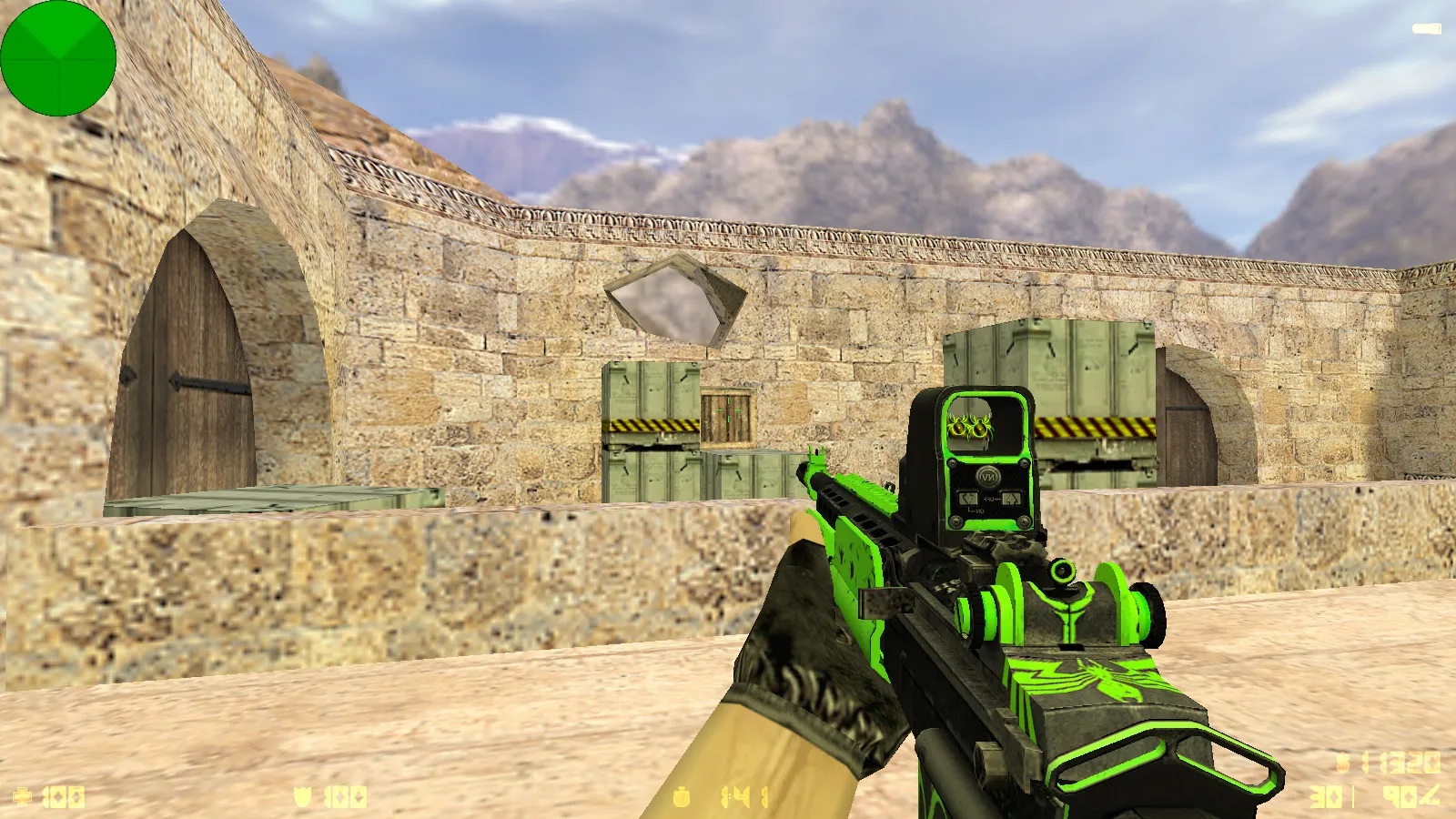 Скриншот  CS 1.6 от Dmitriy Pozzitiv: блогерская сборка с 6 улучшениями, 30 скинов оружия, звуками, темой меню и оптимизированным конфигом