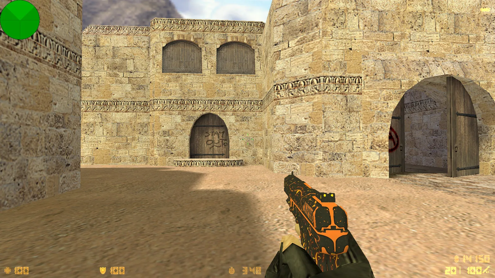 Скриншот  CS 1.6 от Dmitriy Pozzitiv: блогерская сборка с 6 улучшениями, 30 скинов оружия, звуками, темой меню и оптимизированным конфигом