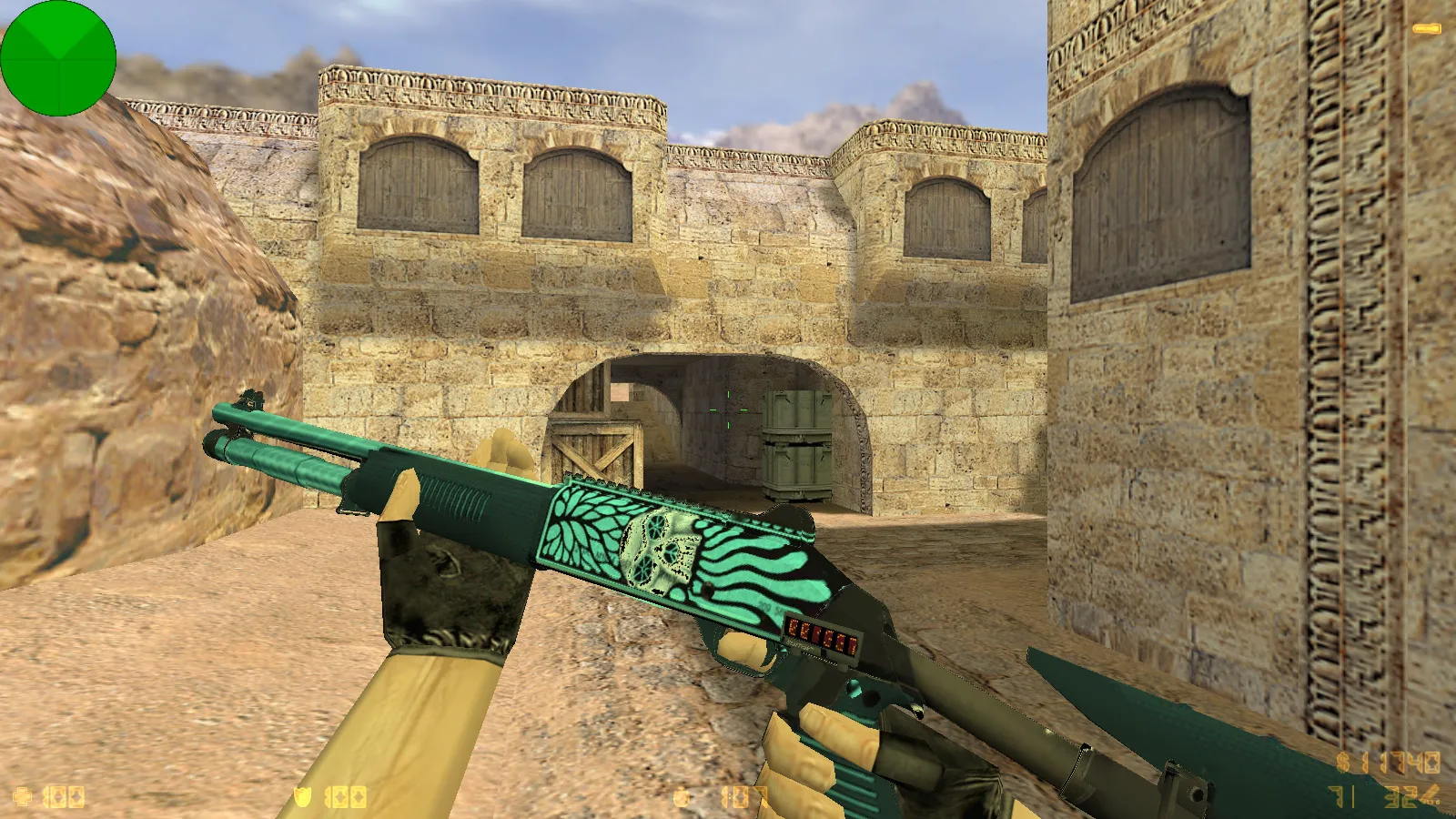 Скриншот  CS 1.6 от Dmitriy Pozzitiv: блогерская сборка с 6 улучшениями, 30 скинов оружия, звуками, темой меню и оптимизированным конфигом