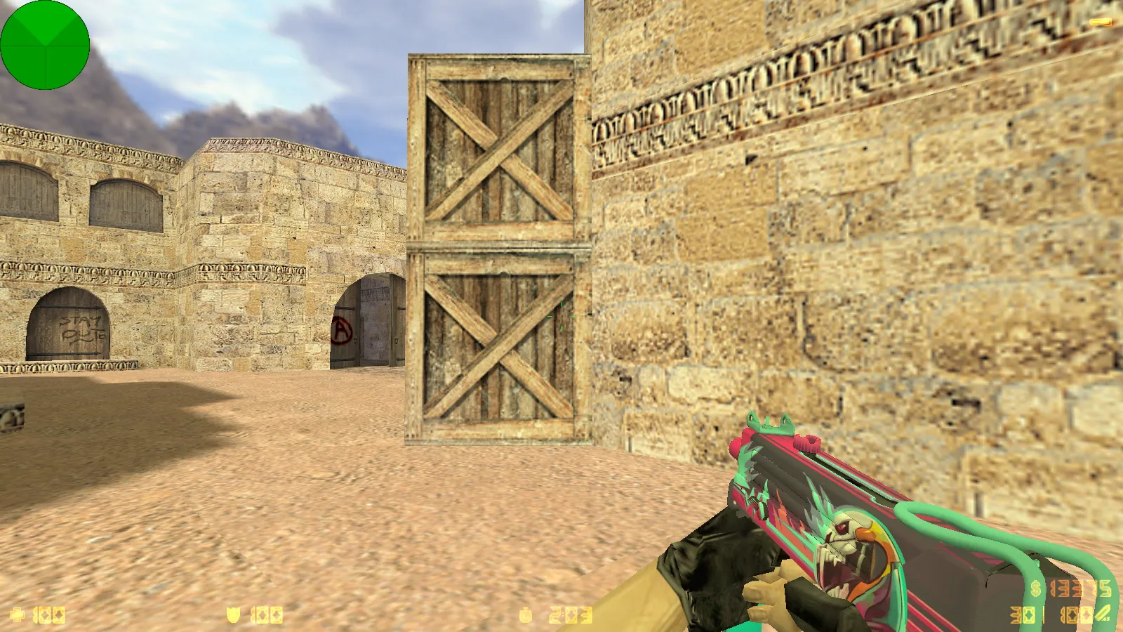 Скриншот  CS 1.6 от Dmitriy Pozzitiv: блогерская сборка с 6 улучшениями, 30 скинов оружия, звуками, темой меню и оптимизированным конфигом