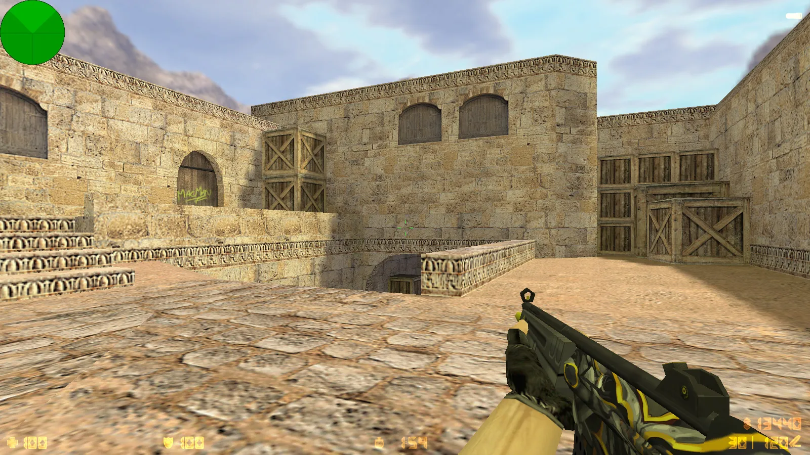 Скриншот  CS 1.6 от Dmitriy Pozzitiv: блогерская сборка с 6 улучшениями, 30 скинов оружия, звуками, темой меню и оптимизированным конфигом