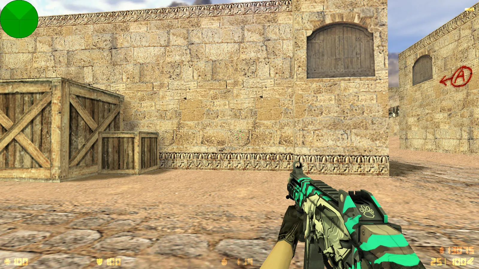 Скриншот  CS 1.6 от Dmitriy Pozzitiv: блогерская сборка с 6 улучшениями, 30 скинов оружия, звуками, темой меню и оптимизированным конфигом