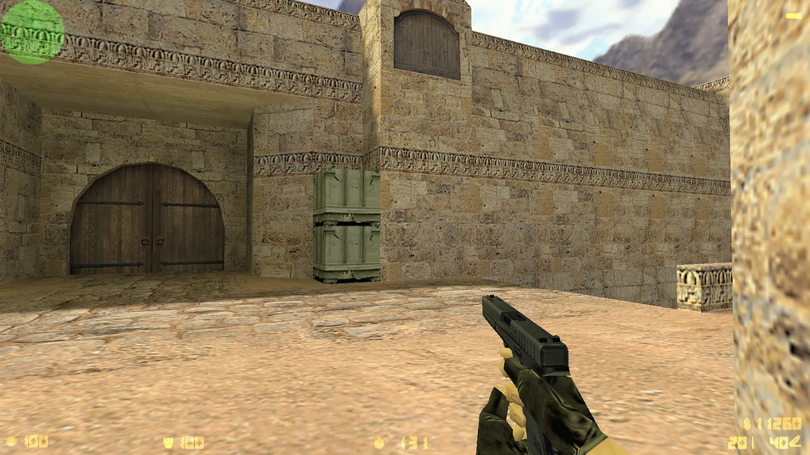 Скриншот CS 1.6 с прицелом точкой: точка на прицеле, хедшоты, сборка с чистым config.cfg и стабильной работой