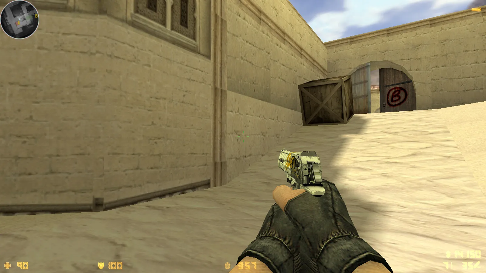 Скриншот  CS 1.6 Dragon World — сборка с 9 правками, скины на оружии, черное меню, звуки, текстуры и оптимизированный config.cfg