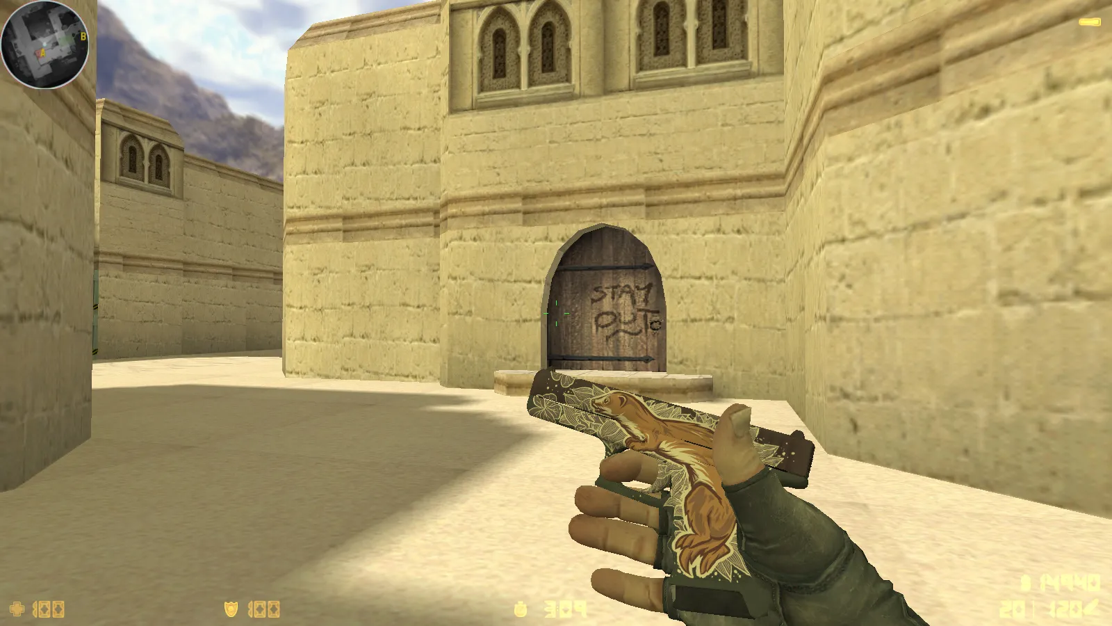 Скриншот  CS 1.6 Dragon World — сборка с 9 правками, скины на оружии, черное меню, звуки, текстуры и оптимизированный config.cfg