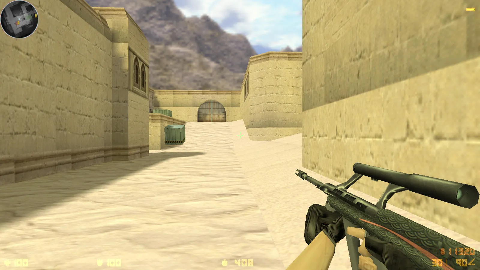 Скриншот  CS 1.6 Dragon World — сборка с 9 правками, скины на оружии, черное меню, звуки, текстуры и оптимизированный config.cfg