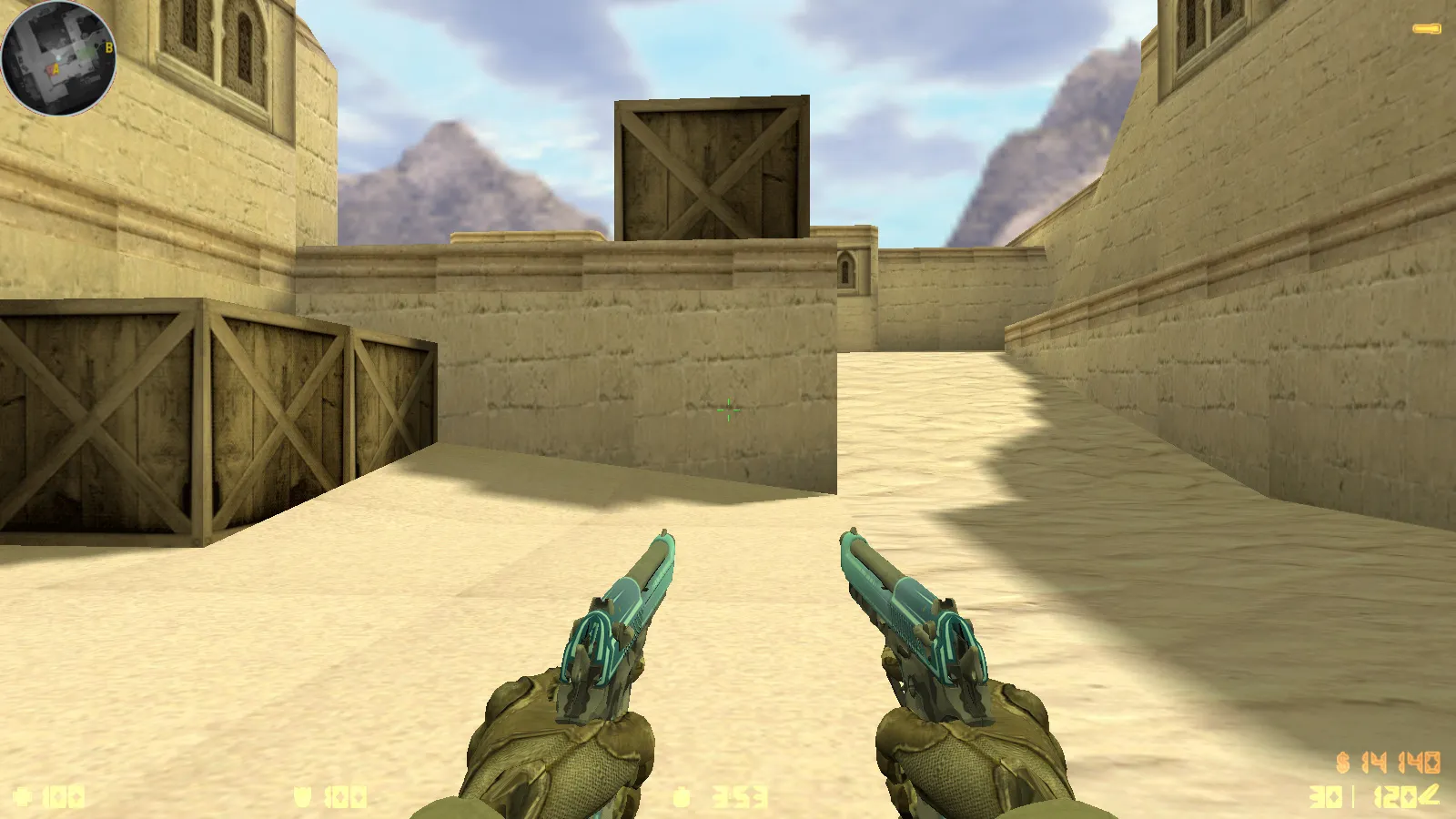 Скриншот  CS 1.6 Dragon World — сборка с 9 правками, скины на оружии, черное меню, звуки, текстуры и оптимизированный config.cfg