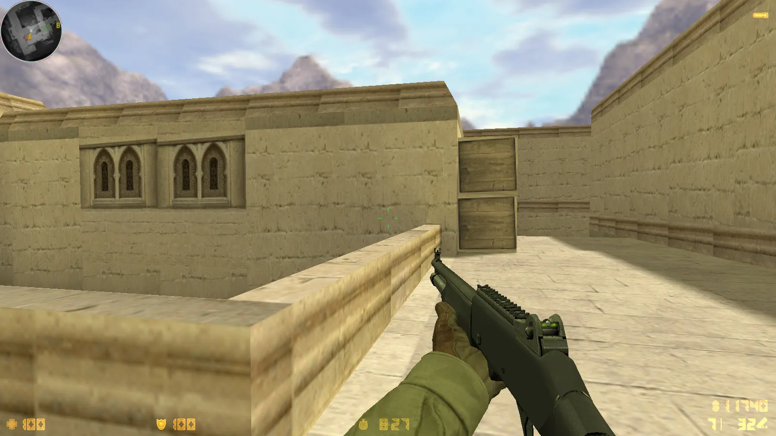 Скриншот  CS 1.6 Dragon World — сборка с 9 правками, скины на оружии, черное меню, звуки, текстуры и оптимизированный config.cfg