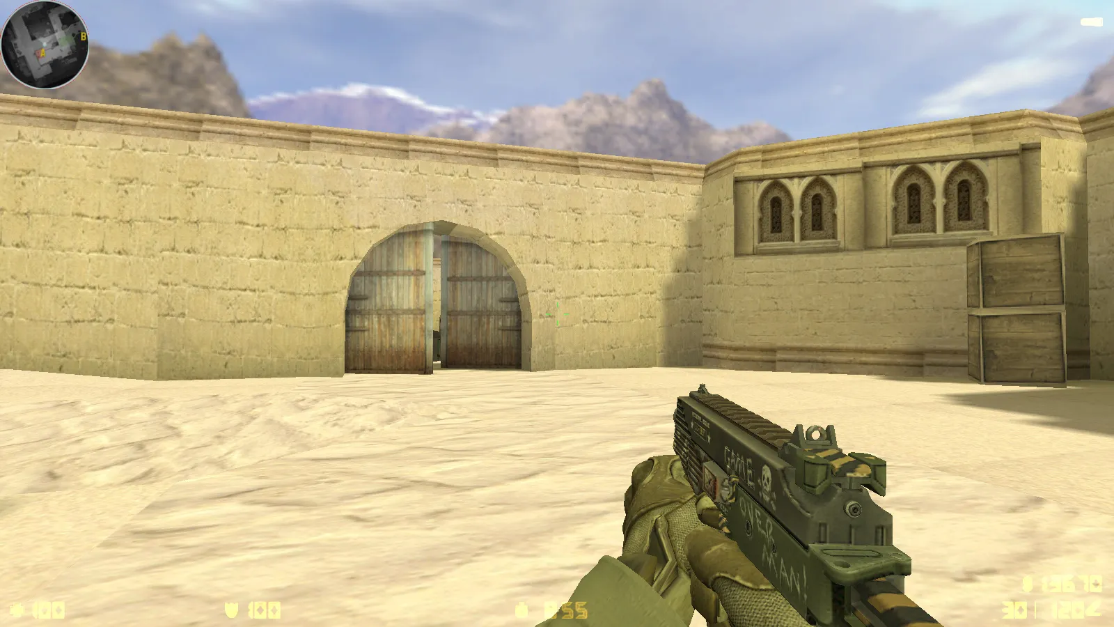 Скриншот  CS 1.6 Dragon World — сборка с 9 правками, скины на оружии, черное меню, звуки, текстуры и оптимизированный config.cfg