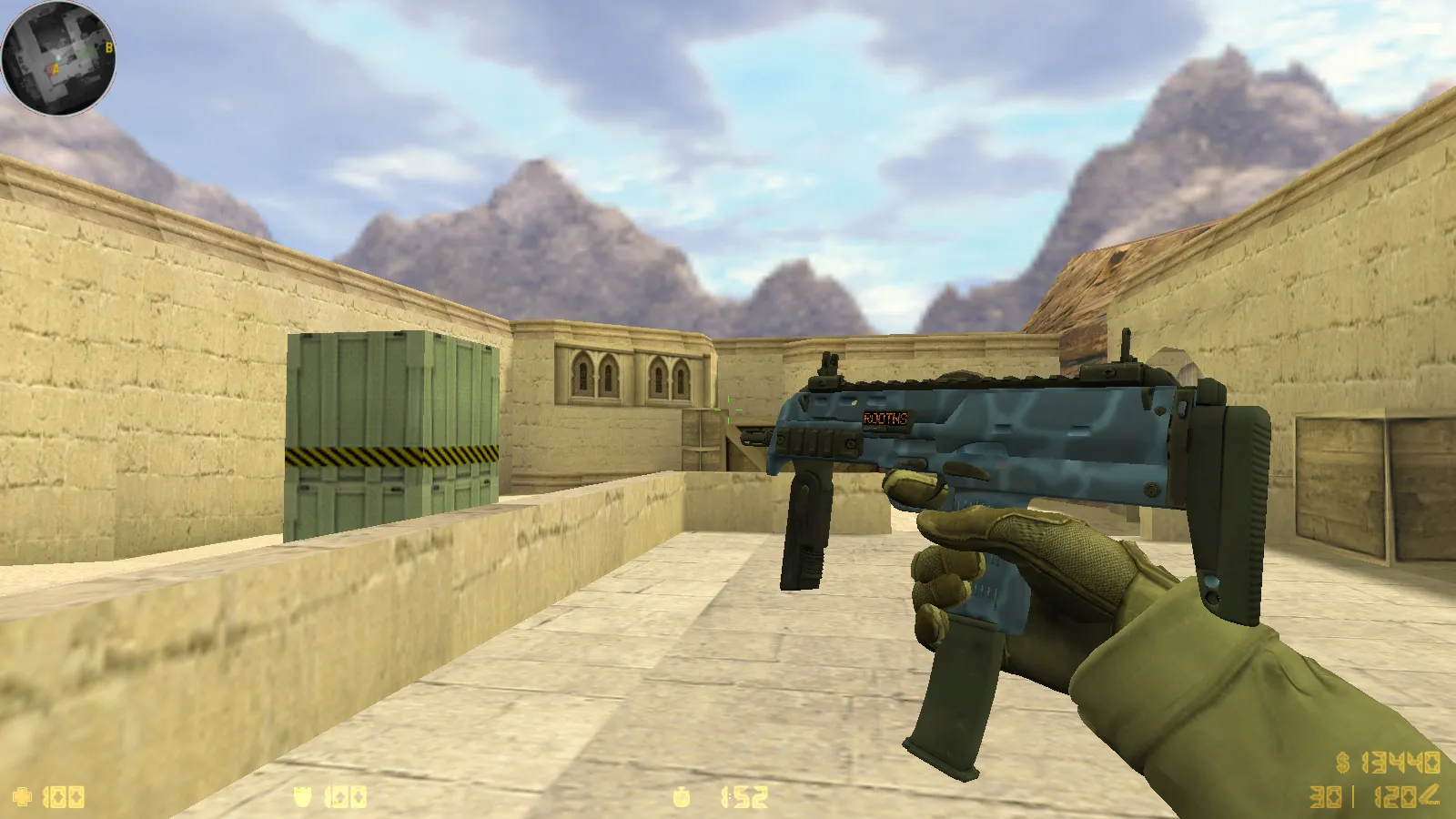 Скриншот  CS 1.6 Dragon World — сборка с 9 правками, скины на оружии, черное меню, звуки, текстуры и оптимизированный config.cfg