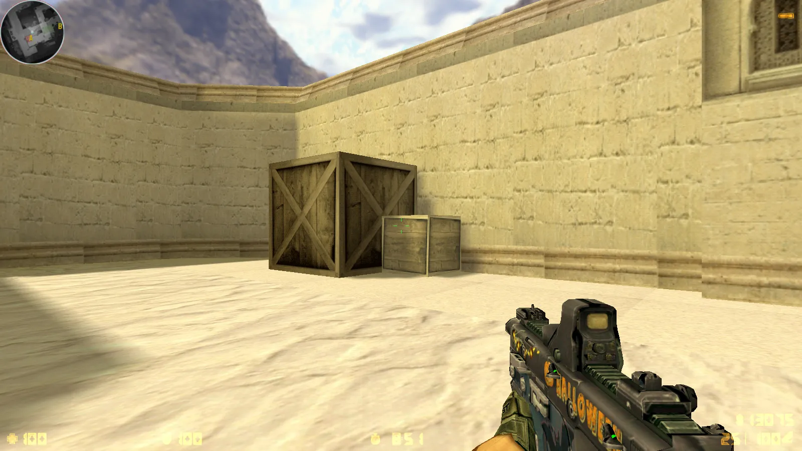 Скриншот  CS 1.6 Dragon World — сборка с 9 правками, скины на оружии, черное меню, звуки, текстуры и оптимизированный config.cfg