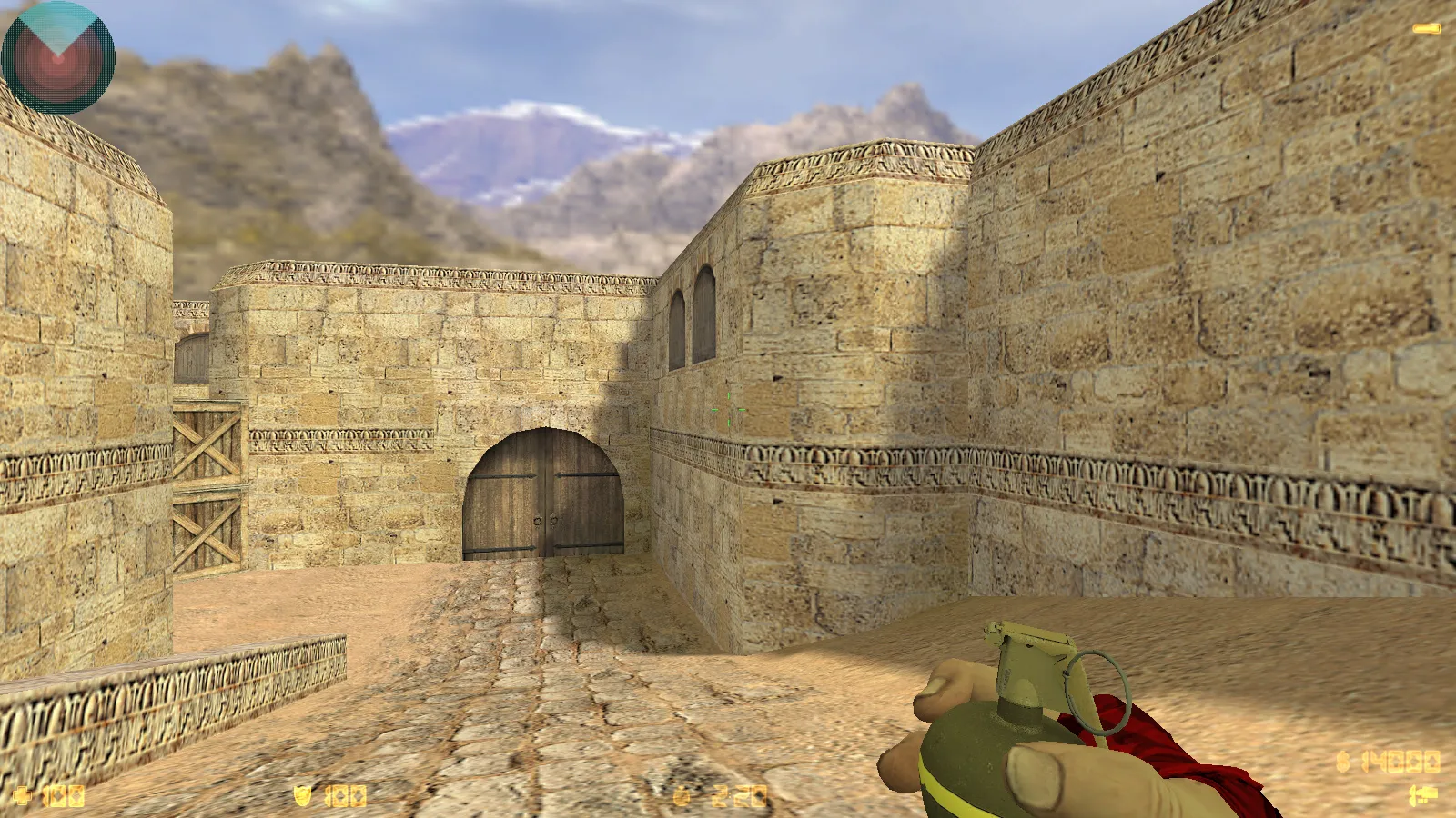 Скриншот  CS 1.6 DreamHack: скины оружия v_ p_ w_, красно-синие модели, темное меню и оптимизированный конфиг