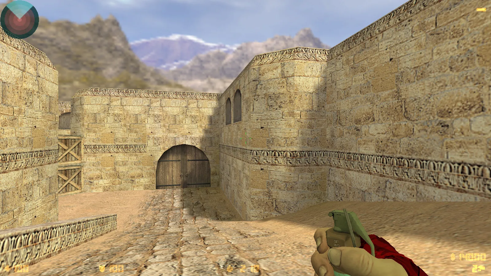 Скриншот  CS 1.6 DreamHack: скины оружия v_ p_ w_, красно-синие модели, темное меню и оптимизированный конфиг