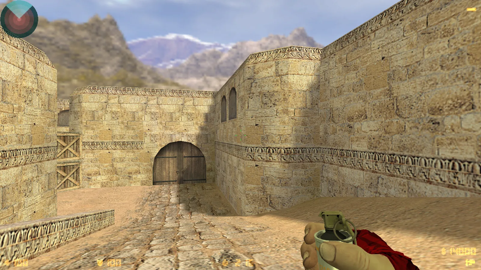 Скриншот  CS 1.6 DreamHack: скины оружия v_ p_ w_, красно-синие модели, темное меню и оптимизированный конфиг