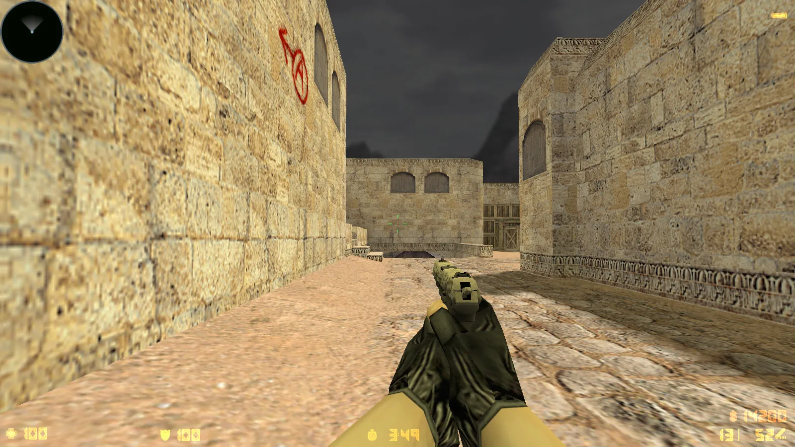 Скриншот  CS 1.6 «Грезы и кошмары» — сборка с 9 аддонами, скинами, красно-синими моделями и темной темой меню