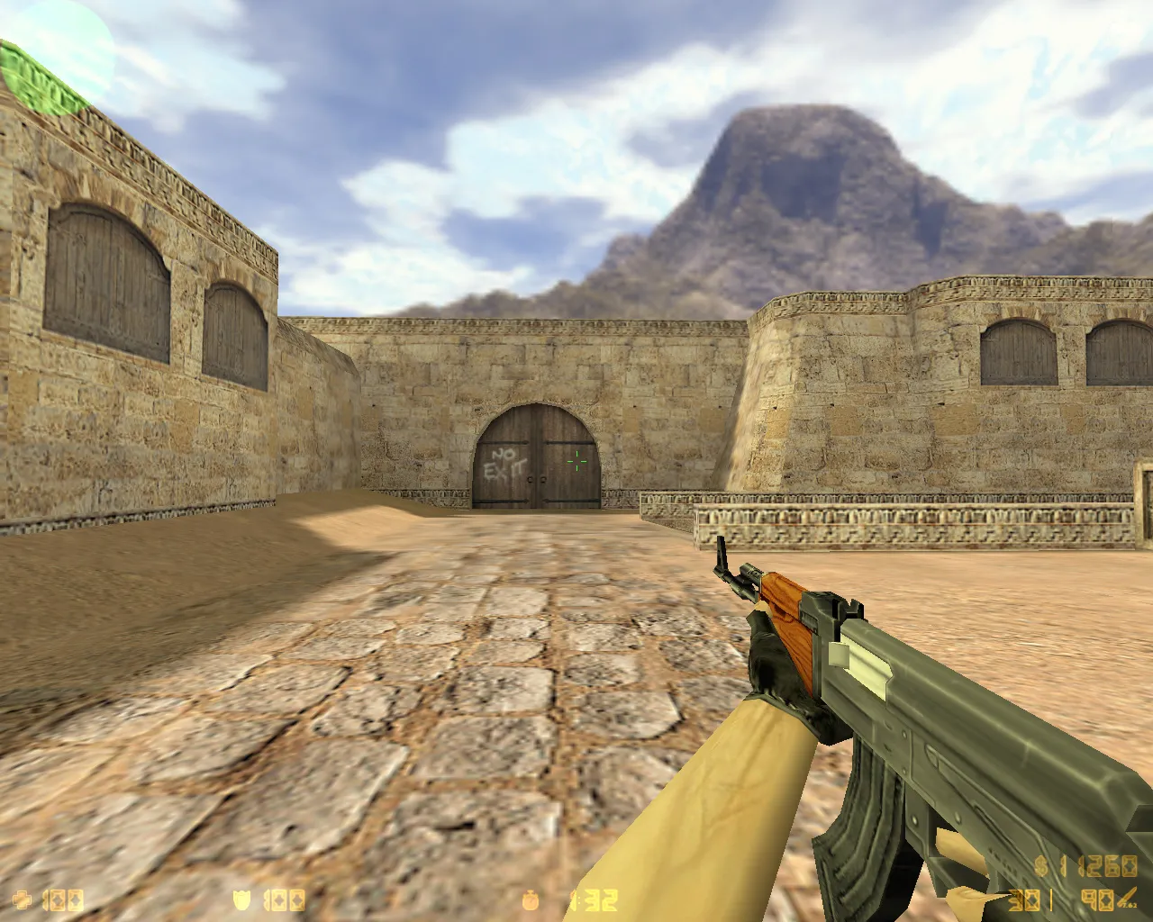 Скриншот CS 1.6 ESWC: скины террористов и спецназа, темное меню, оптимизированный config.cfg, запуск через Steam/Non-Steam