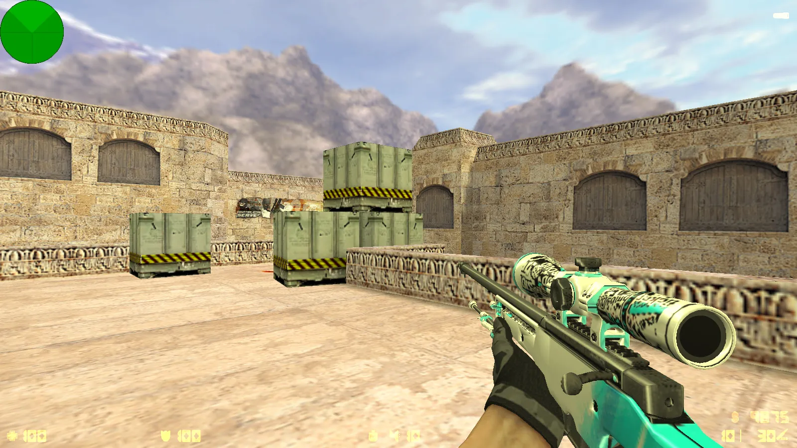 Скриншот  CS 1.6 от проекта EBVK: блогерская сборка с 6 новшествами, скинами оружия, цветными моделями, темной темой меню и оптимизированным конфигом