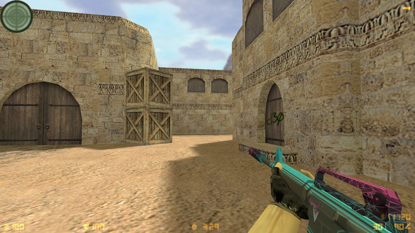 Скриншот CS 1.6 от Egi Show: блогерская сборка с 8 новинками, скинами, моделями T и CT, звуками, меню и оптимизированным конфигом