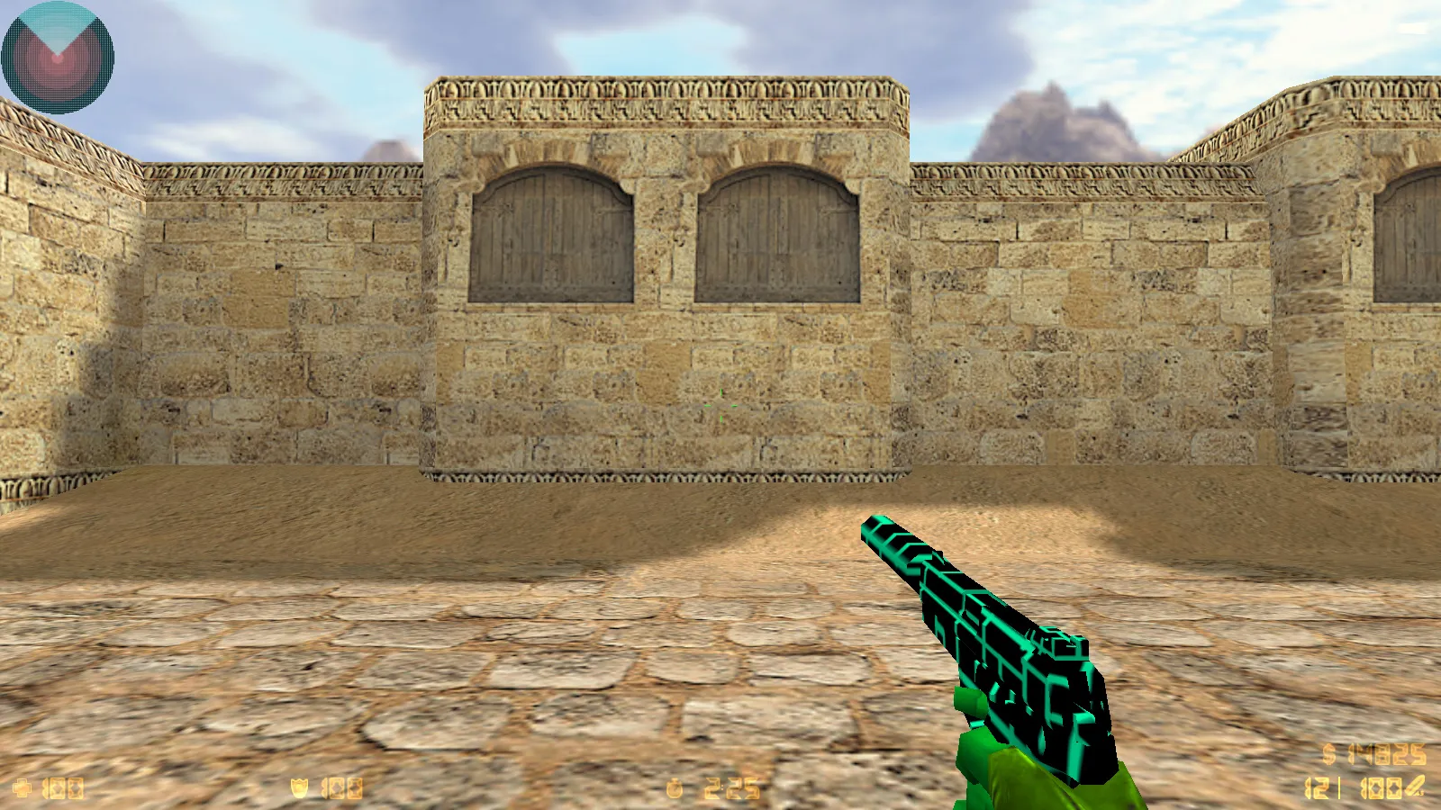 Скриншот  CS 1.6 Electro — сборка со скинами оружия, голубой темой меню, звуками и оптимальным config.cfg