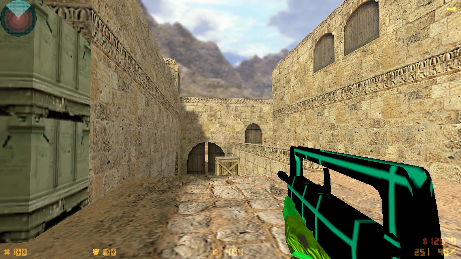 Скриншот  CS 1.6 Electro — сборка со скинами оружия, голубой темой меню, звуками и оптимальным config.cfg