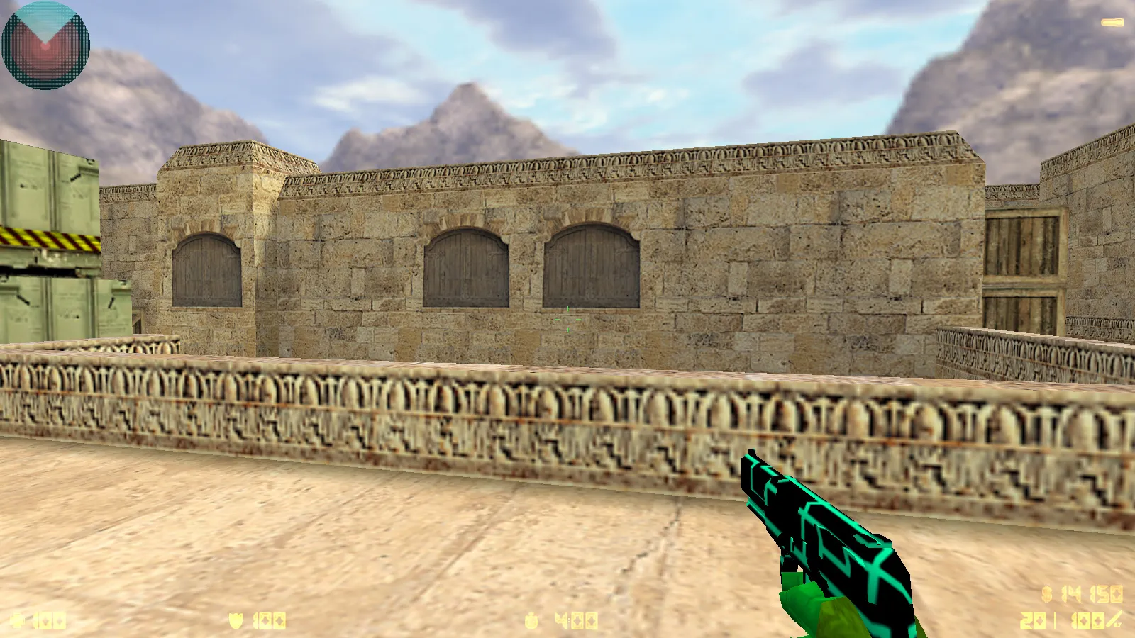 Скриншот  CS 1.6 Electro — сборка со скинами оружия, голубой темой меню, звуками и оптимальным config.cfg