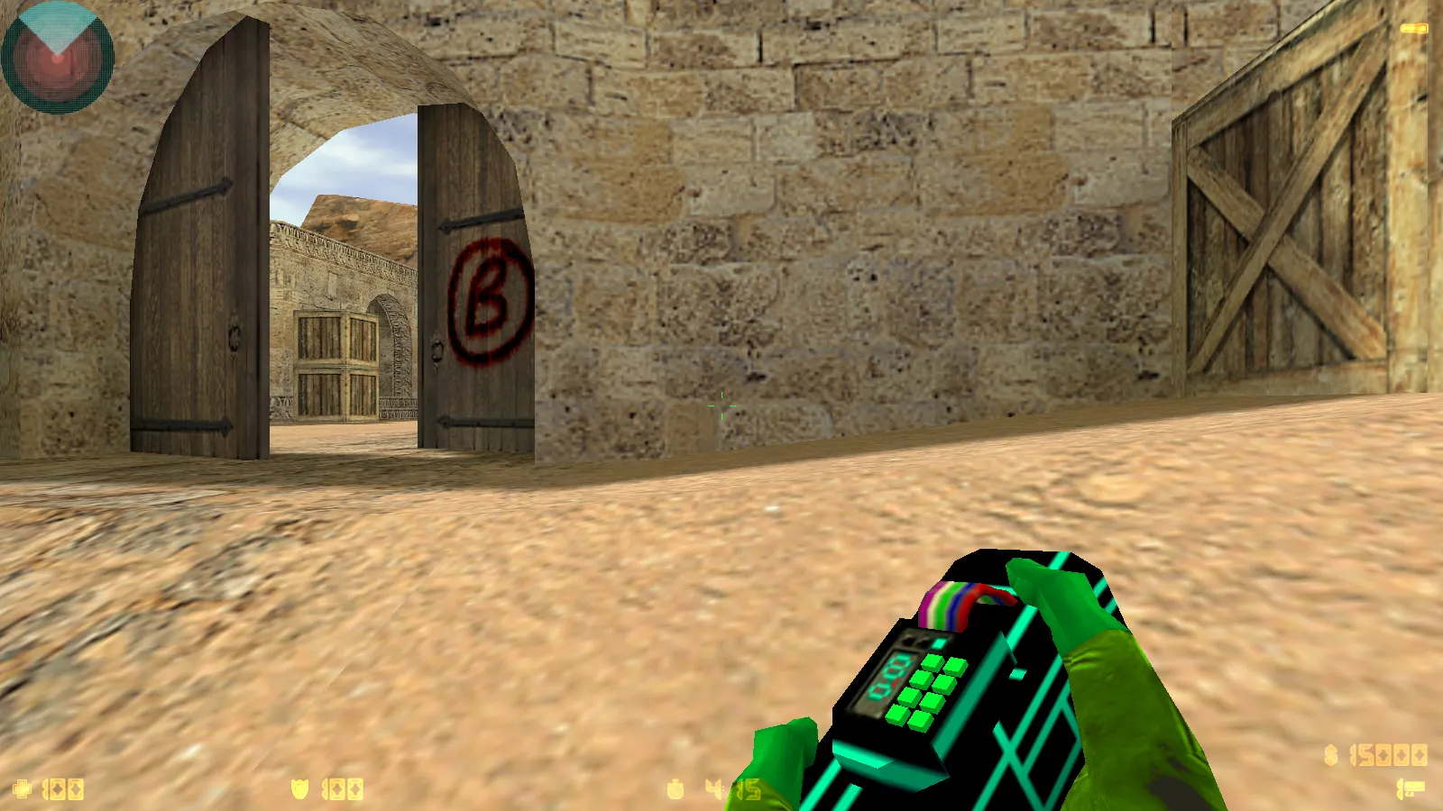 Скриншот  CS 1.6 Electro — сборка со скинами оружия, голубой темой меню, звуками и оптимальным config.cfg