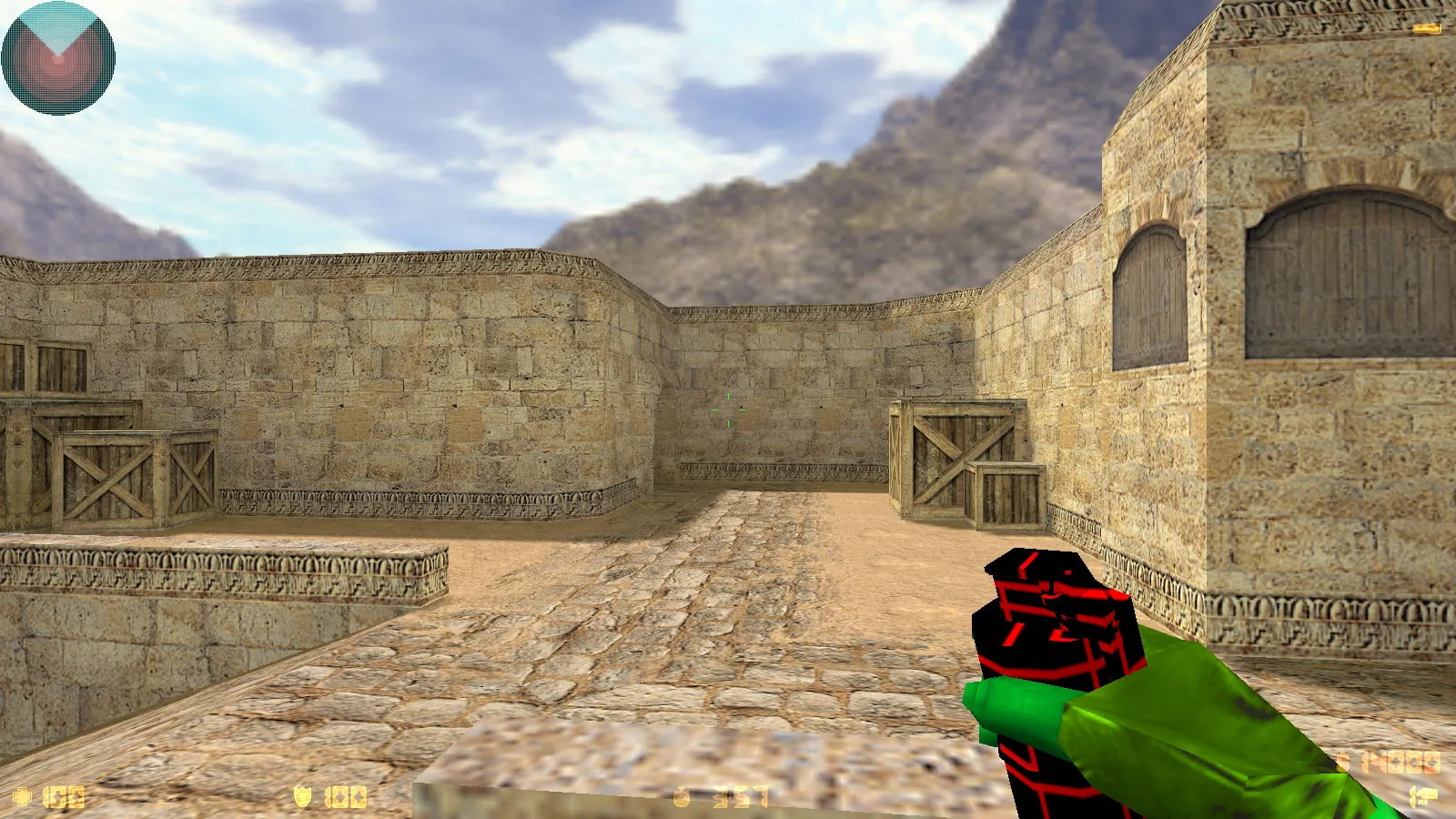 Скриншот  CS 1.6 Electro — сборка со скинами оружия, голубой темой меню, звуками и оптимальным config.cfg