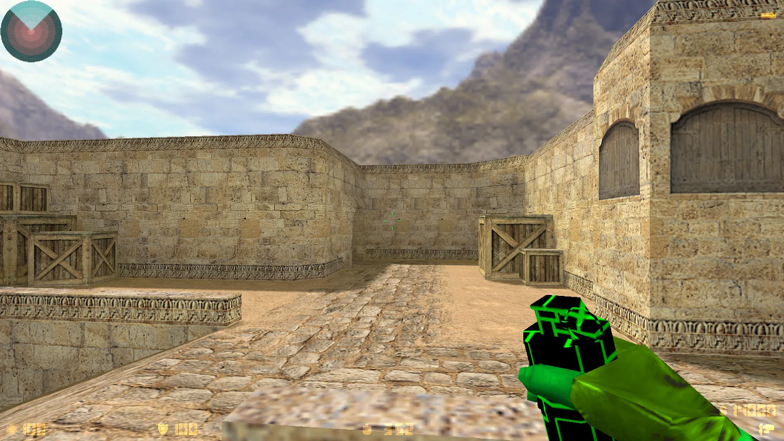 Скриншот  CS 1.6 Electro — сборка со скинами оружия, голубой темой меню, звуками и оптимальным config.cfg