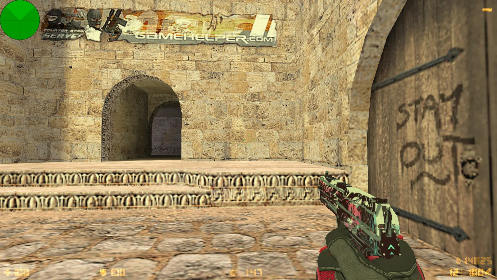 Скриншот  CS 1.6 от Электроника: сборка с 29 скинами, перчатками, цветными моделями, темной темой и оптимизированным конфигом