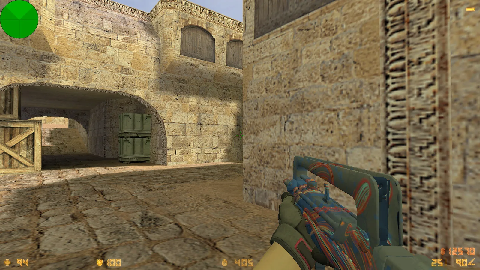 Скриншот  CS 1.6 от Электроника: сборка с 29 скинами, перчатками, цветными моделями, темной темой и оптимизированным конфигом