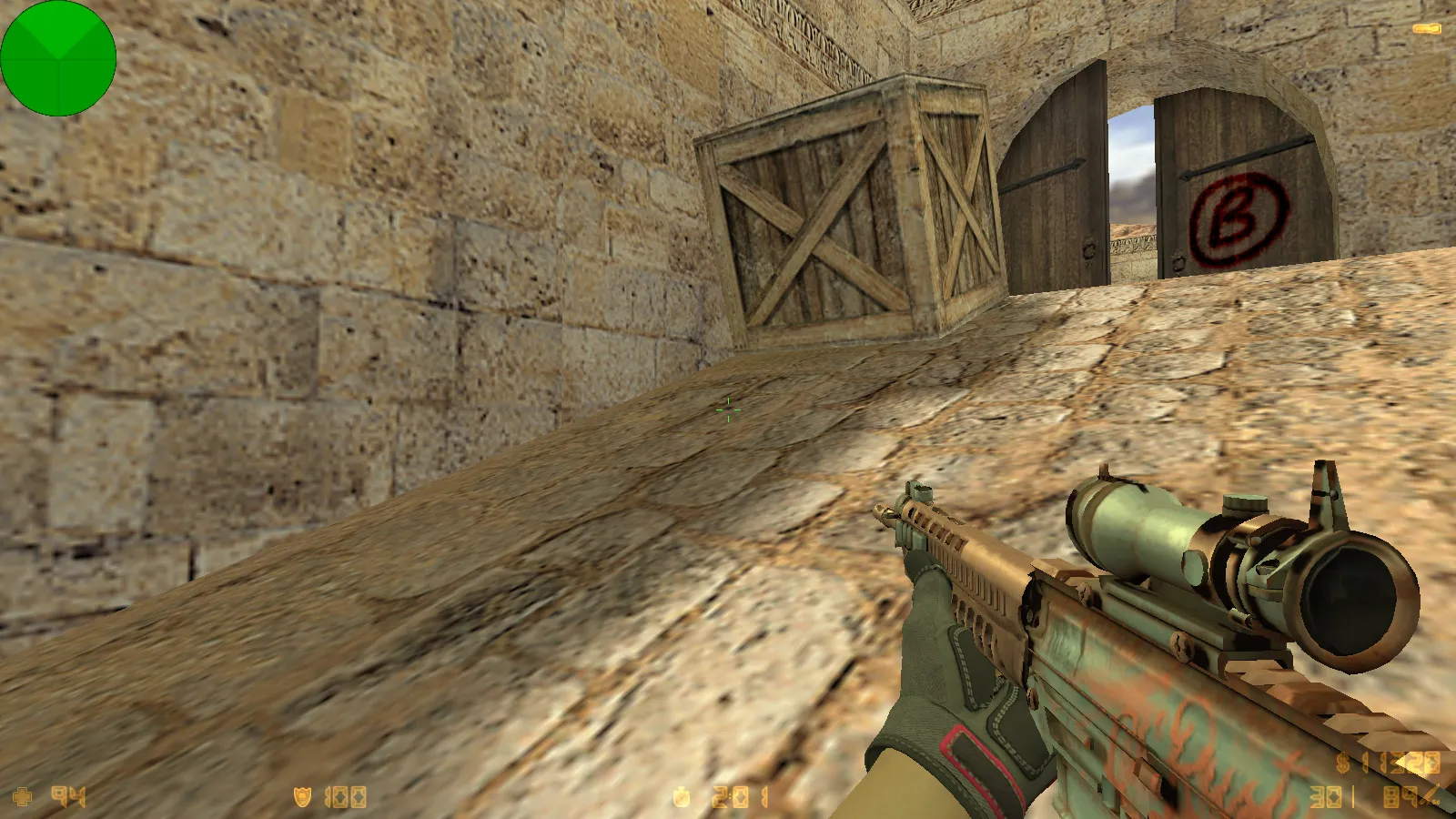 Скриншот  CS 1.6 от Электроника: сборка с 29 скинами, перчатками, цветными моделями, темной темой и оптимизированным конфигом