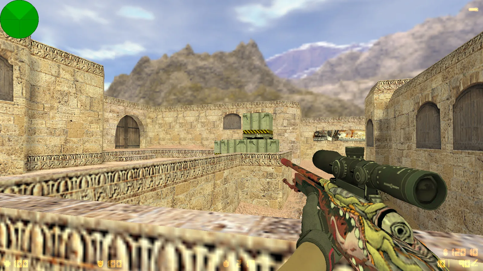 Скриншот  CS 1.6 от Электроника: сборка с 29 скинами, перчатками, цветными моделями, темной темой и оптимизированным конфигом