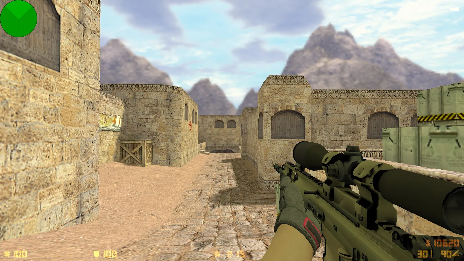 Скриншот  CS 1.6 от Электроника: сборка с 29 скинами, перчатками, цветными моделями, темной темой и оптимизированным конфигом