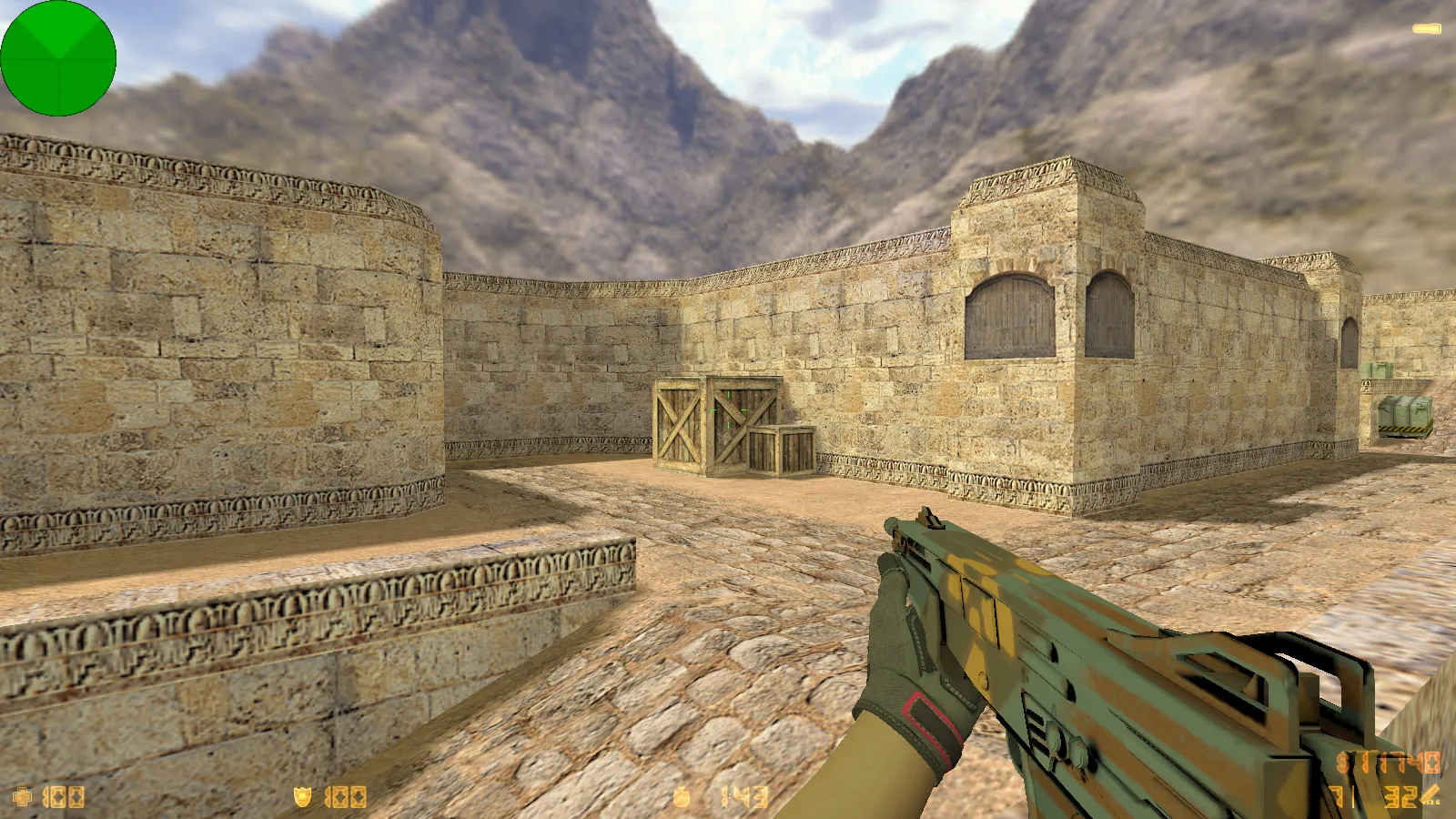 Скриншот  CS 1.6 от Электроника: сборка с 29 скинами, перчатками, цветными моделями, темной темой и оптимизированным конфигом