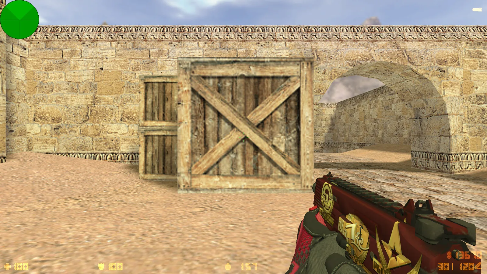 Скриншот  CS 1.6 от Электроника: сборка с 29 скинами, перчатками, цветными моделями, темной темой и оптимизированным конфигом