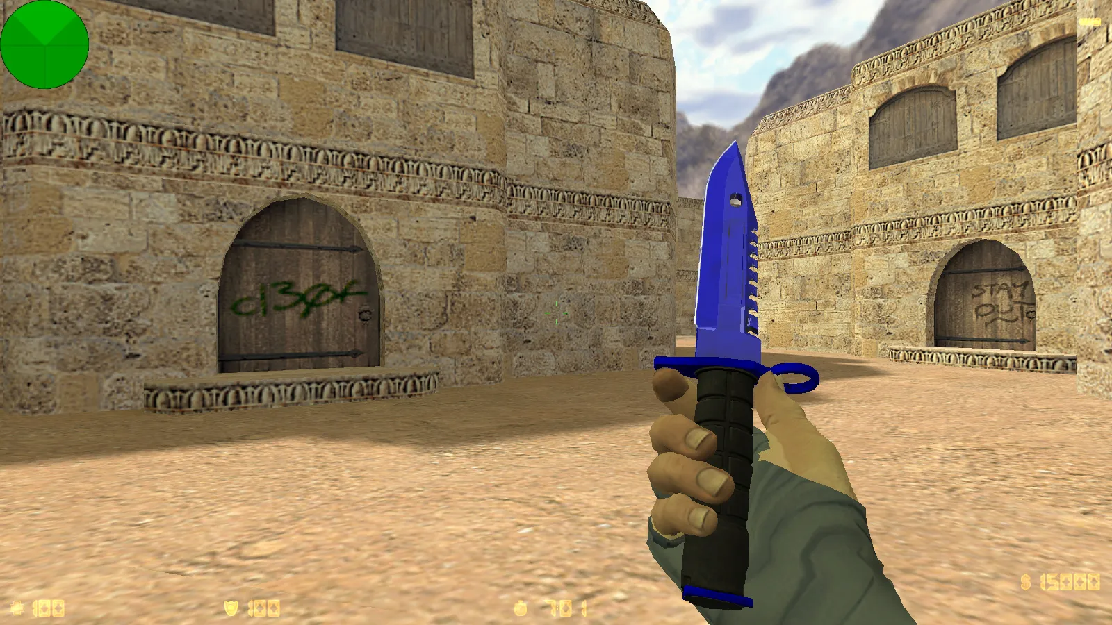 Скриншот CS 1.6 от Elson: блогерская сборка с 9 новшествами, скины оружия, красные/синие модели, черное меню и оптимизированный конфиг