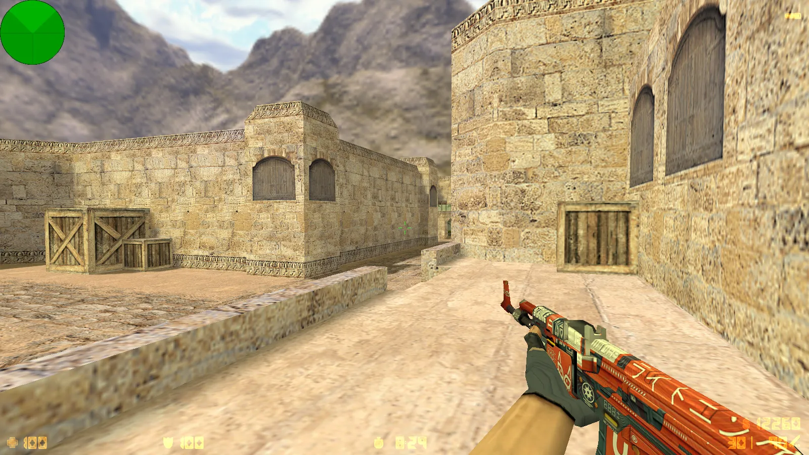 Скриншот CS 1.6 от Elson: блогерская сборка с 9 новшествами, скины оружия, красные/синие модели, черное меню и оптимизированный конфиг