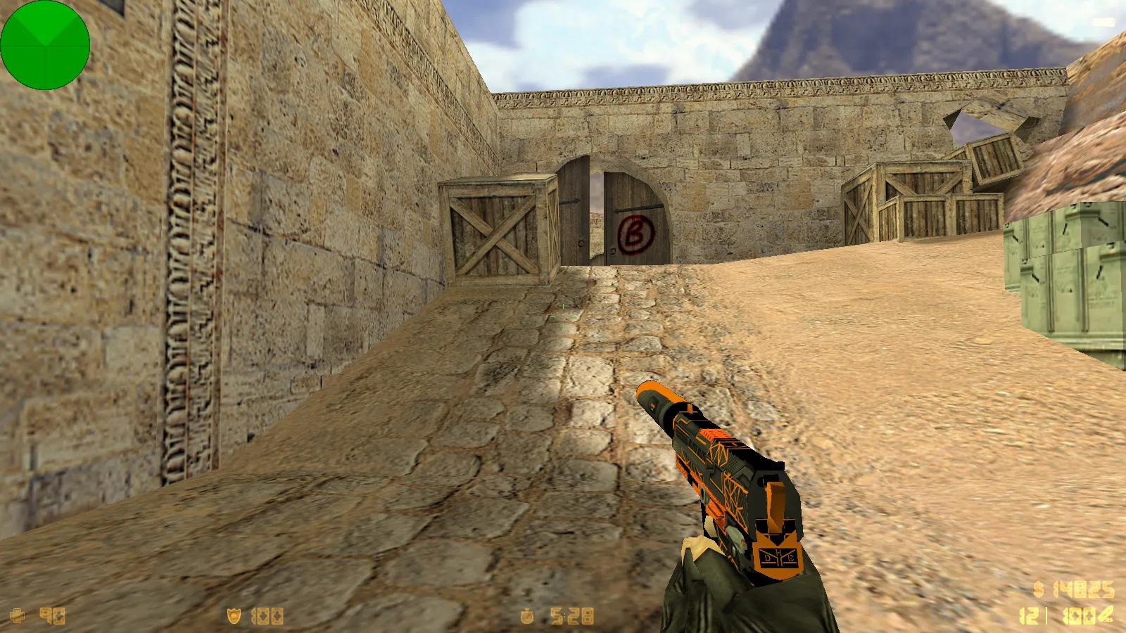 Скриншот  CS 1.6 от Elson: блогерская сборка с 9 новшествами, скины оружия, красные/синие модели, черное меню и оптимизированный конфиг