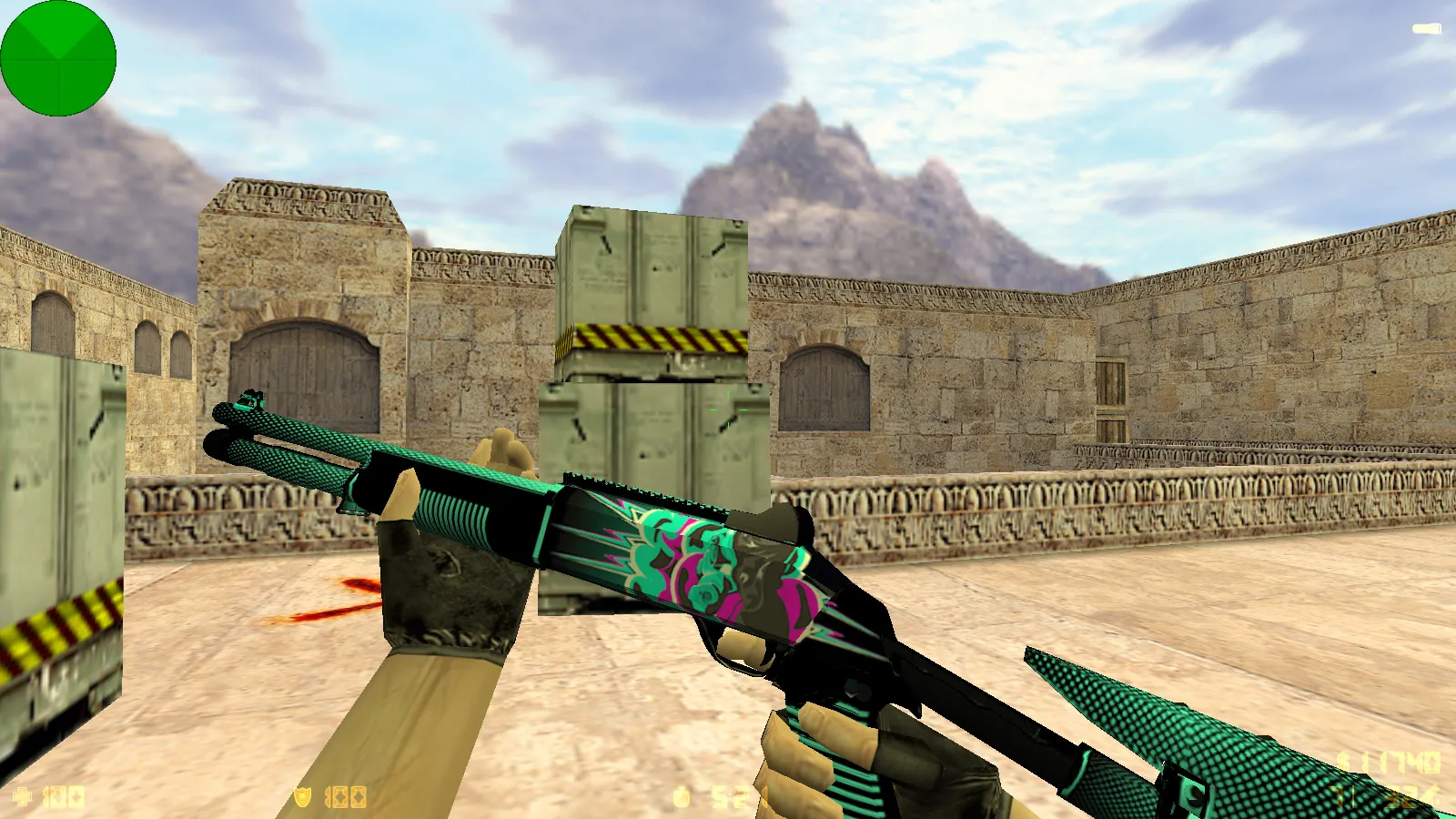 Скриншот  CS 1.6 от Elson: блогерская сборка с 9 новшествами, скины оружия, красные/синие модели, черное меню и оптимизированный конфиг